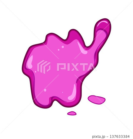 Pink liquid ink splash spreading graphic design element Pink liquid ink splash spreading graphic design element 137633384