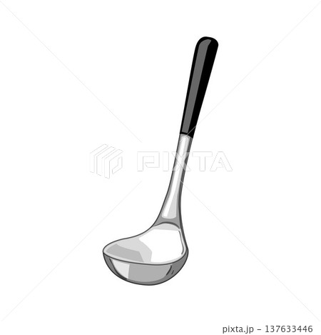 Ladle kitchen utensil for cooking and serving food Ladle kitchen utensil for cooking and serving food 137633446