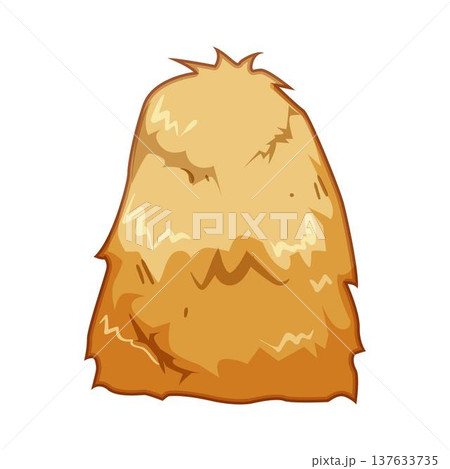 Cartoon haystack illustrating rural farming agriculture concept Cartoon haystack illustrating rural farming agriculture concept 137633735