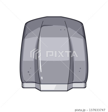 Hand dryer providing public restroom hygiene and cleanliness 137633747