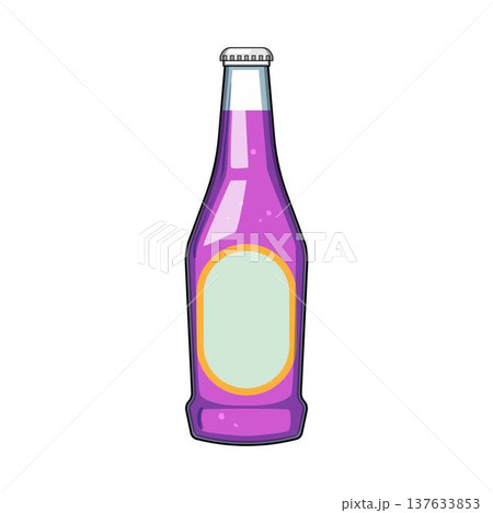 Soda bottle vector illustration with blank label Soda bottle vector illustration with blank label 137633853