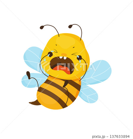Crying Cartoon Bee 137633894