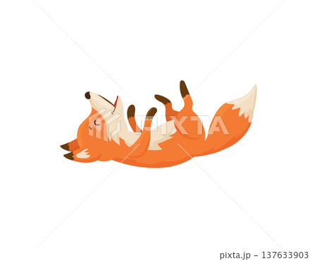Playful Cartoon Fox 137633903