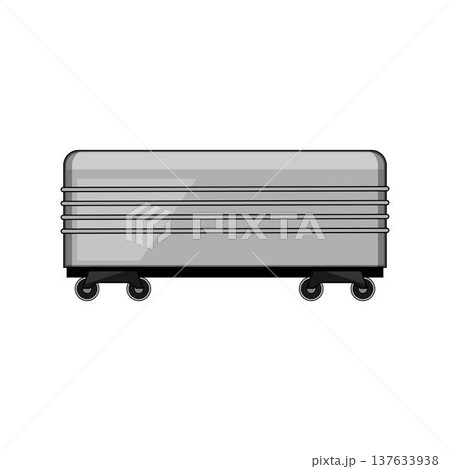 Freight train wagon transporting goods for cargo delivery 137633938