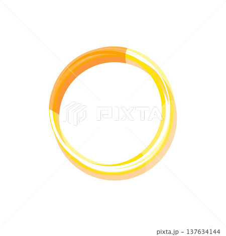 Abstract energy aura ring glowing and flowing 137634144