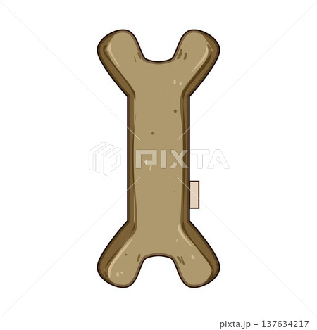 Dog bone reward treat food cartoon illustration Dog bone reward treat food cartoon illustration 137634217