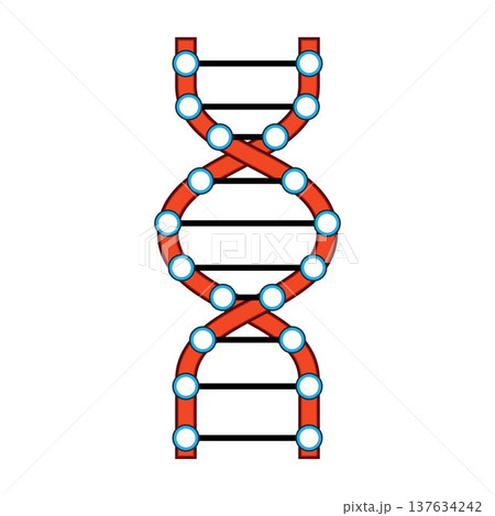 Dna double helix illustrating genetics and biotechnology concepts 137634242