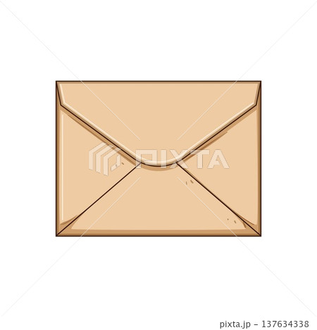 Closed brown envelope sending message correspondence information Closed brown envelope sending message correspondence information 137634338