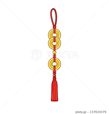 Chinese lucky knot bringing wealth and prosperity symbol Chinese lucky knot bringing wealth and prosperity symbol 137634379