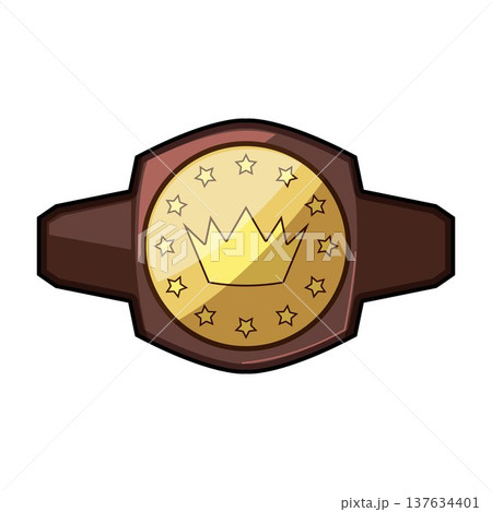 Championship belt representing power, victory and success 137634401