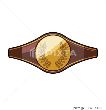 Championship belt representing sport victory and success Championship belt representing sport victory and success 137634405