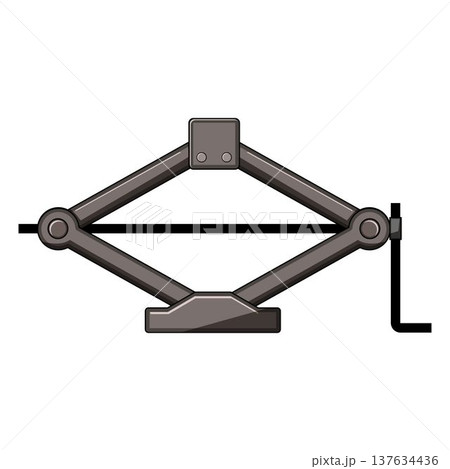 Car scissor jack lifting tool for vehicle repair 137634436