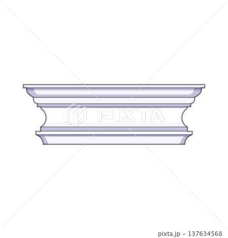 Decorative architectural molding profile for interior design Decorative architectural molding profile for interior design 137634568