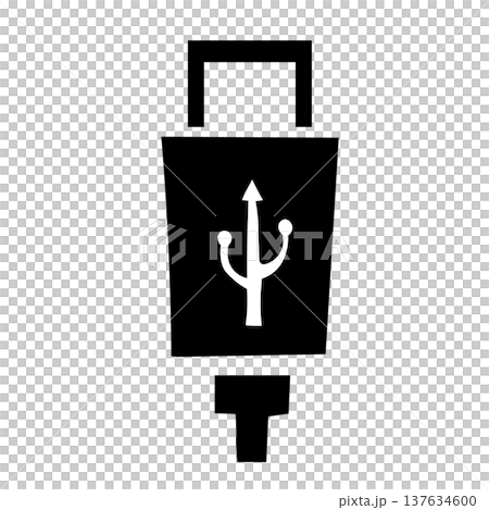 USB 連接線連接圖示 USB 連接線連接圖示 137634600