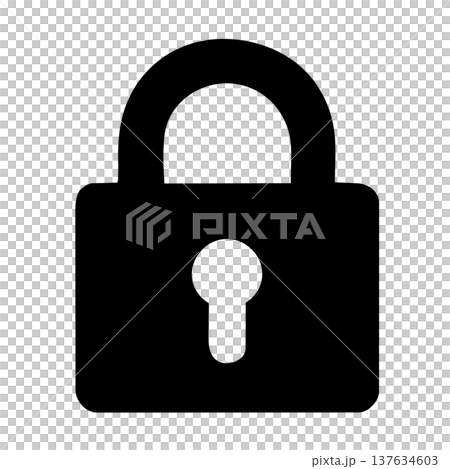 南京錠ロックアイコン 137634603