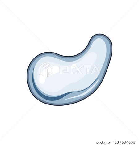 splash water drops cartoon vector illustration 137634673