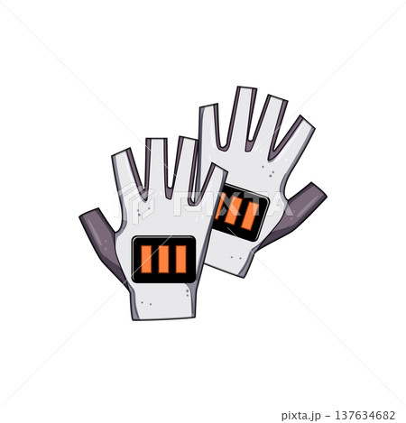 technology vr gloves cartoon vector illustration technology vr gloves cartoon vector illustration 137634682