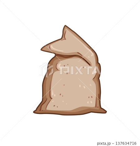 erosion sand bag cartoon vector illustration erosion sand bag cartoon vector illustration 137634716