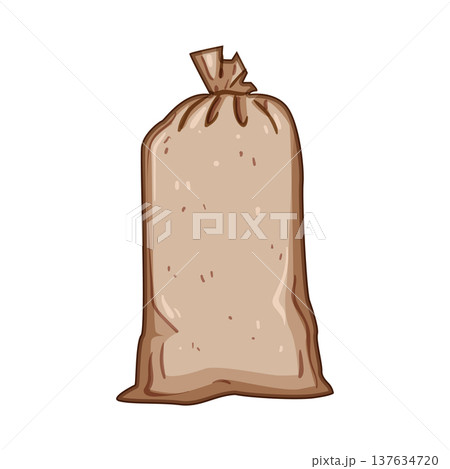 protection sand bag cartoon vector illustration 137634720