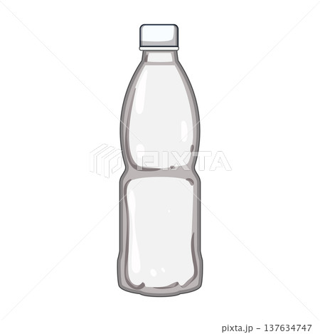 waste plastic water bottle cartoon vector illustration waste plastic water bottle cartoon vector illustration 137634747
