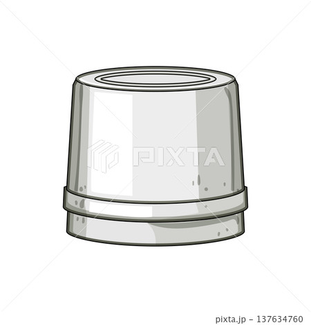 landfill plastic bottle cap cartoon vector illustration 137634760