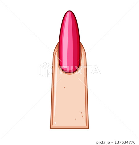 lipstick nail shape cartoon vector illustration lipstick nail shape cartoon vector illustration 137634770
