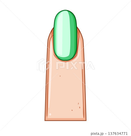 edge nail shape cartoon vector illustration 137634771