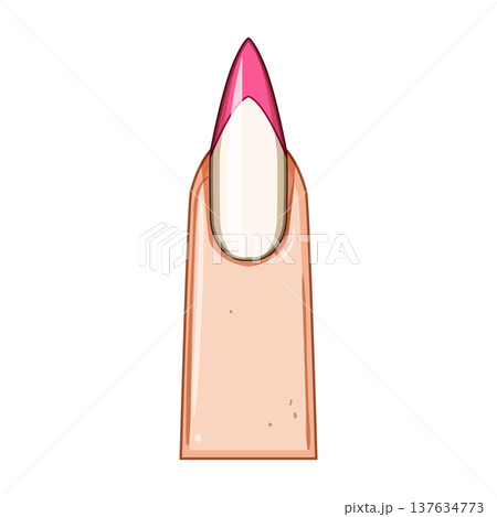 round nail shape cartoon vector illustration 137634773