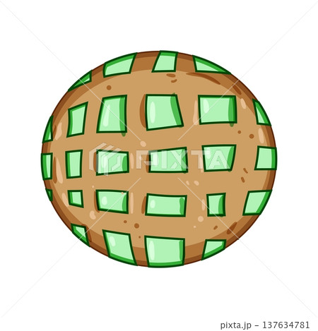 colorido mexican conchas cartoon vector illustration 137634781