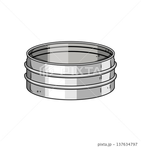 stopper metall bottle cap cartoon vector illustration 137634797