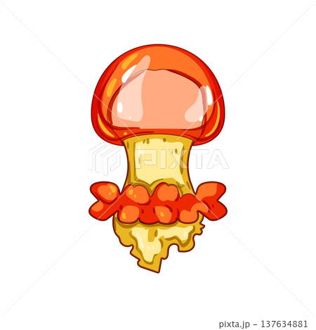 sting jellyfish cartoon vector illustration 137634881