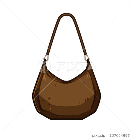 luxury handbag woman leather cartoon vector illustration 137634997