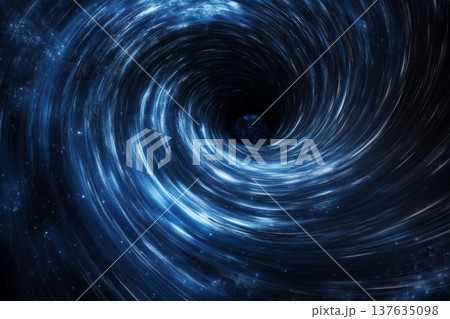 Mesmerizing Spiral of Blue Light Illuminating the Vastness of Space with Cosmic Energy and Wonder Mesmerizing Spiral of Blue Light Illuminating the Vastness of Space with Cosmic Energy and Wonder 137635098