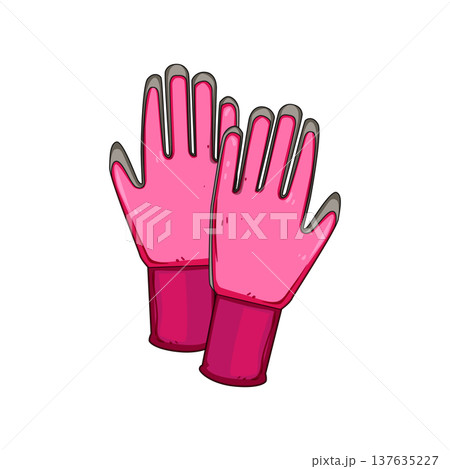 grip garden glove cartoon vector illustration grip garden glove cartoon vector illustration 137635227
