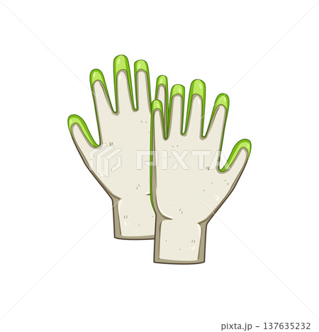 garden glove cartoon vector illustration 137635232