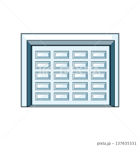 insulation garage door cartoon vector illustration insulation garage door cartoon vector illustration 137635331