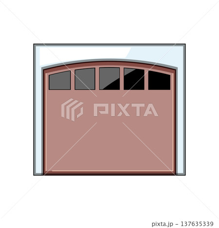 installation garage door cartoon vector illustration 137635339