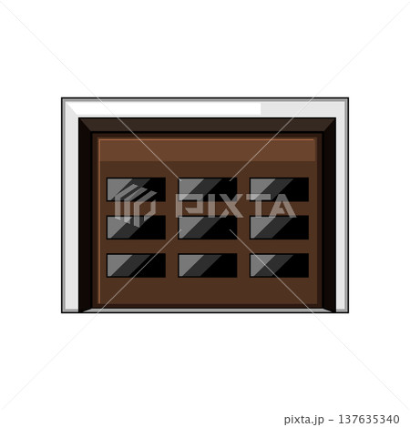 springs garage door cartoon vector illustration springs garage door cartoon vector illustration 137635340