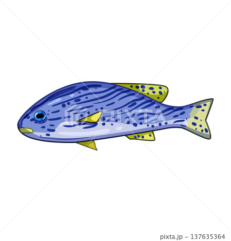 discus exotic fish cartoon vector illustration discus exotic fish cartoon vector illustration 137635364