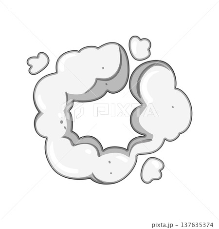 pollution dust burst cartoon vector illustration 137635374