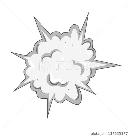 climate dust burst cartoon vector illustration 137635377