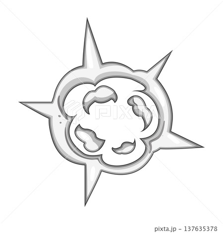 desert dust burst cartoon vector illustration 137635378