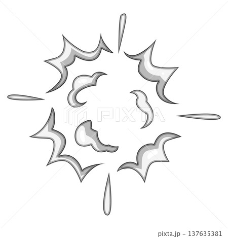 atmosphere dust burst cartoon vector illustration atmosphere dust burst cartoon vector illustration 137635381