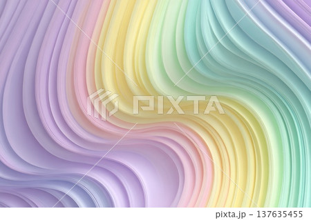 Pastel colored background with a wavy gradient and smooth, flowing texture Pastel colored background with a wavy gradient and smooth, flowing texture 137635455