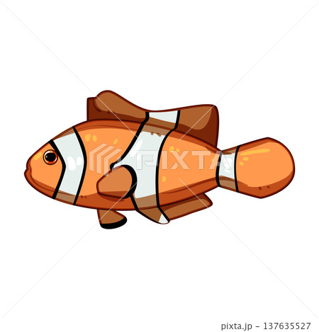 ocean clown fish cartoon vector illustration ocean clown fish cartoon vector illustration 137635527