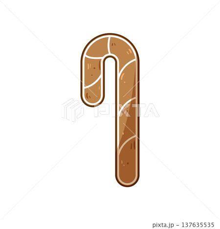 snickerdoodle christmas themed cookies cartoon vector illustration 137635535