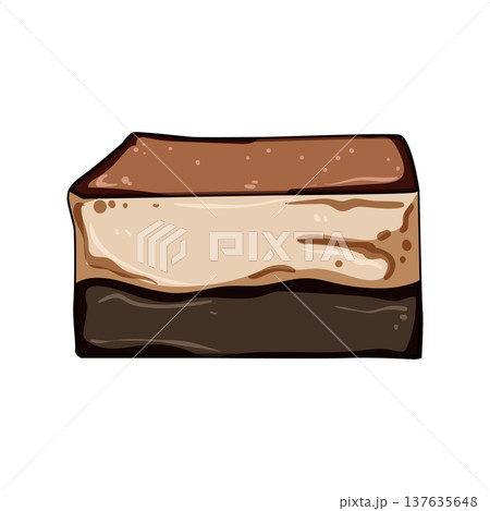 gooey brownie cartoon vector illustration gooey brownie cartoon vector illustration 137635648