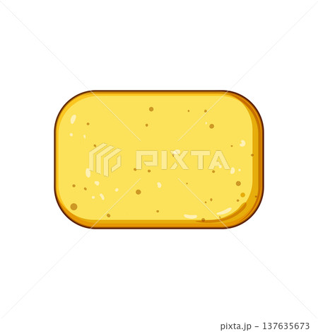 detergent yellow sponge cartoon vector illustration detergent yellow sponge cartoon vector illustration 137635673