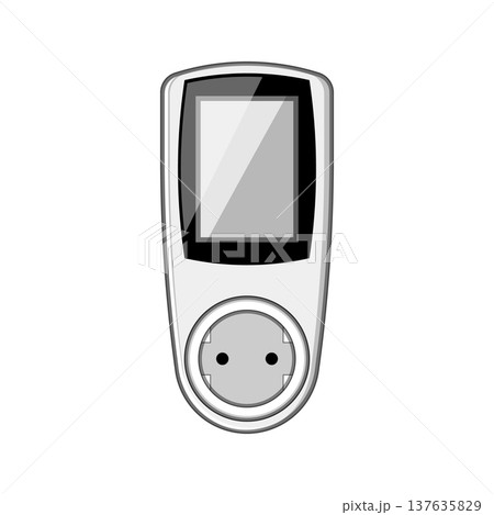 energy watt meter cartoon vector illustration energy watt meter cartoon vector illustration 137635829