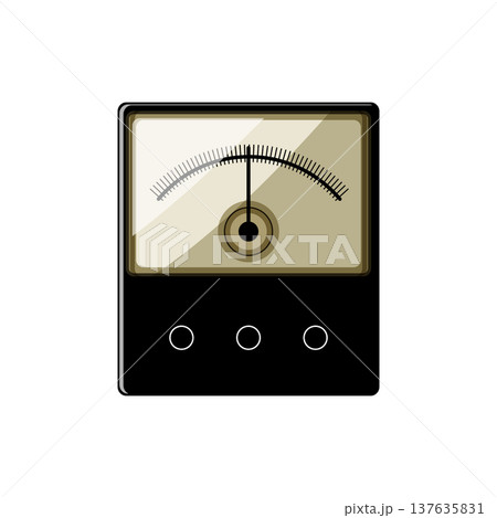 measurement watt meter cartoon vector illustration measurement watt meter cartoon vector illustration 137635831